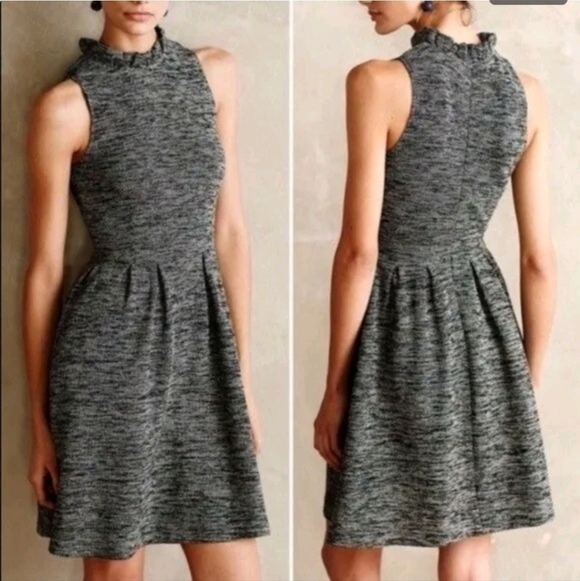 Ganni Dresses & Skirts - Women's Small Anthropologie Ganni Tweed Dress